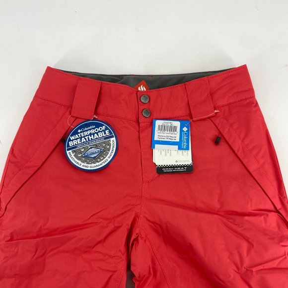 Columbia Arctic Trip Omni Heat Women's XS Red Waterproof Winter Snow Ski Pants - Picture 3 of 14